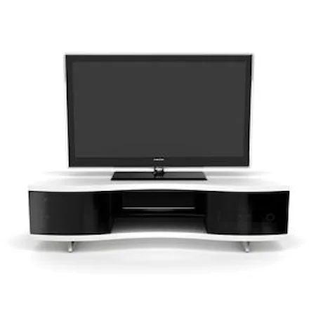 Contemporary Adjustable Shelf Home Media Cabinet